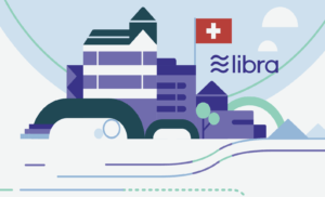 Bild mit Logo von Libra und Schweizer Flagge