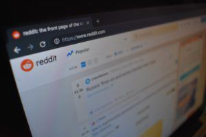 Screenshot der Reddit Website