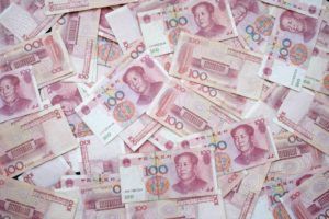 Viele 100er Yuan Banknoten