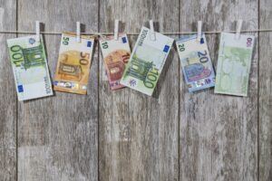 Abbildung von Euro Geldscheinen