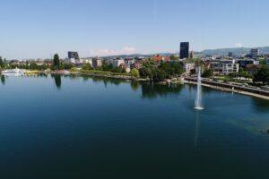 Panoramabild von Zug, Schweiz