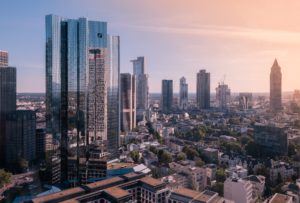 Skyline Frankfurt mit Deutsche Bank Tower
