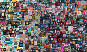 Screenshot von Beeple, ein NFT-Kunstwerk