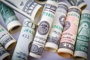 US-Dollar Noten als Synonym für die Stimulus-Checks