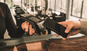 Abbildung Terminal zur Mobile Zahlung mit Kryptowährung (Quelle: Salamantex)