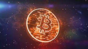 Abbildung einer Bitcoin Münze