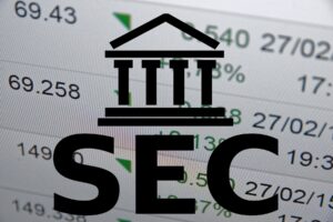 SEC Logo mit Hintergrund Börsenkurse