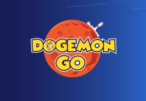 Logo von Dogemon Go - ein Mobile Game, wo man Dogecoin erspielen kann