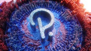 Logo von Polkadot als digitale Kunst