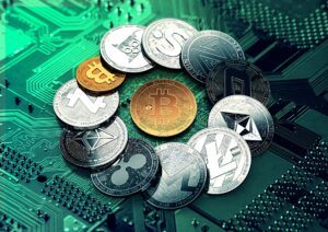 Sammlung physischer Krypto Coins