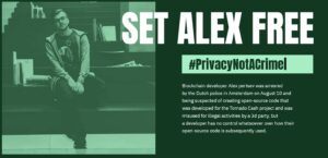 Set Alex Free Webpräsenz Tornado.Cash Entwickler
