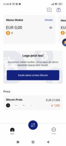 Relai App: Benutzeroberfläche
