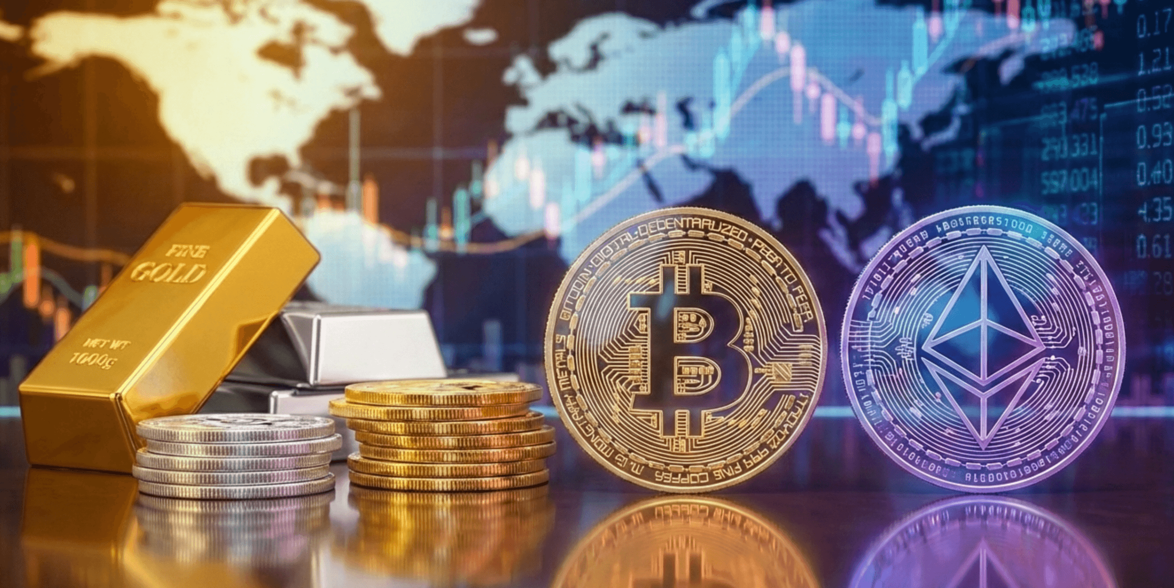 Do gold and silver depend on Bitcoin and Co.? - CoinPro.ch