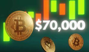 Bitcoin Kurs fällt unter 70.000 US-Dollar, Krypto in tiefer Furcht Titelbild