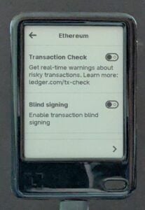 Ledger Nano Gen5 Ethereum Optionen
