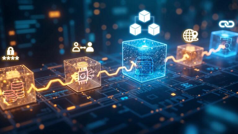 Abbildung der Funktionsweise der Blockchain als Basis für die Tokenisierung von realen Assets